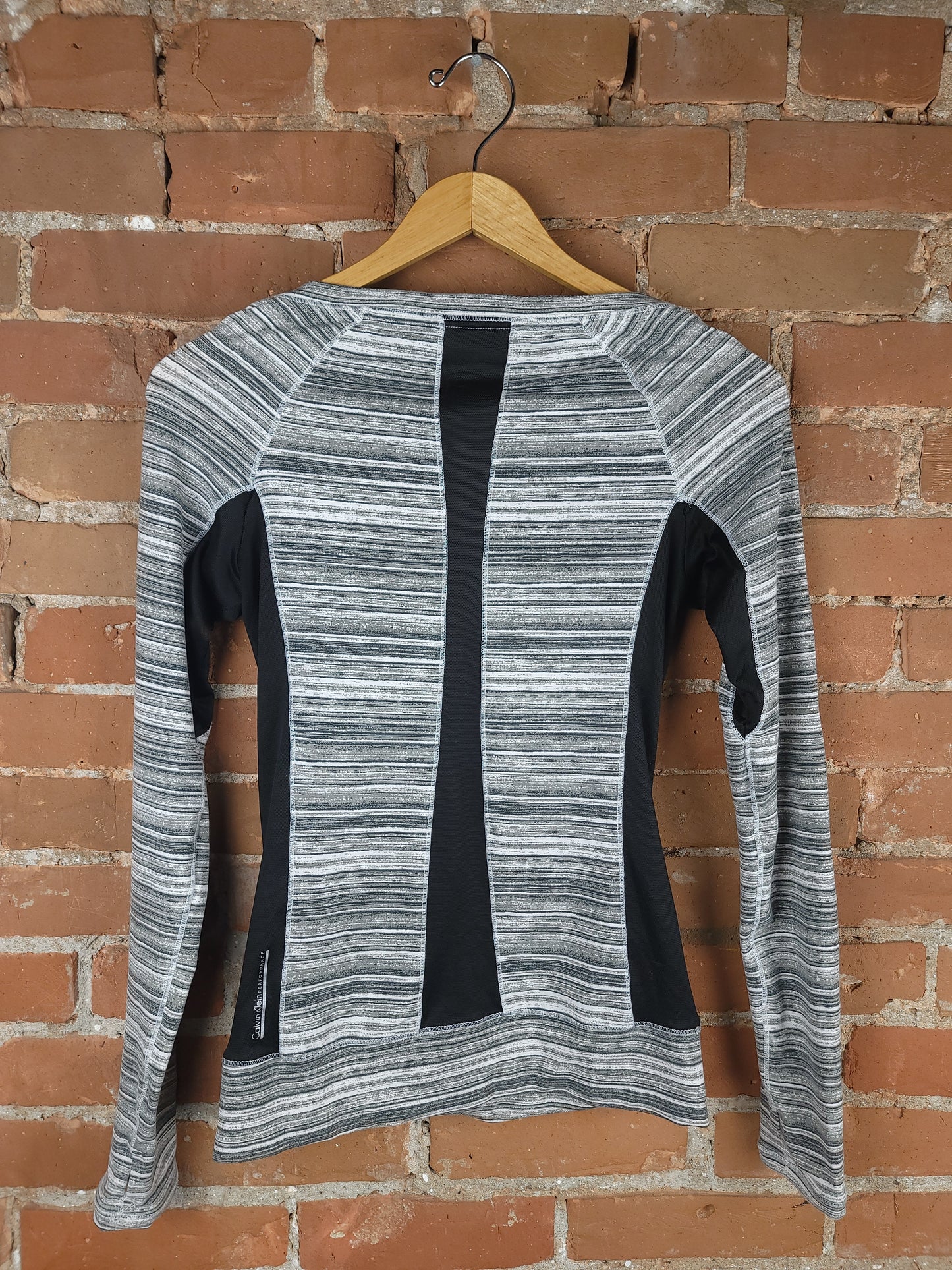 Calvin Klein Heather Grey & Mesh Anti-Sweat Long Sleeve
