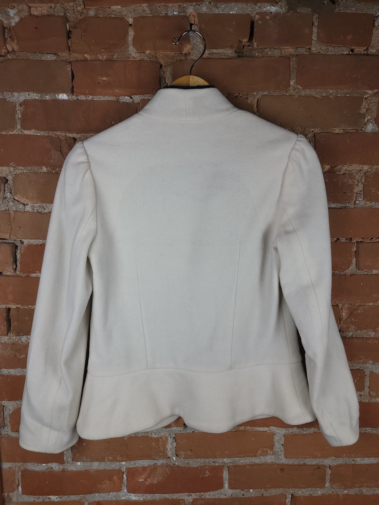 Alice + Olivia Black & White Wool Blazer