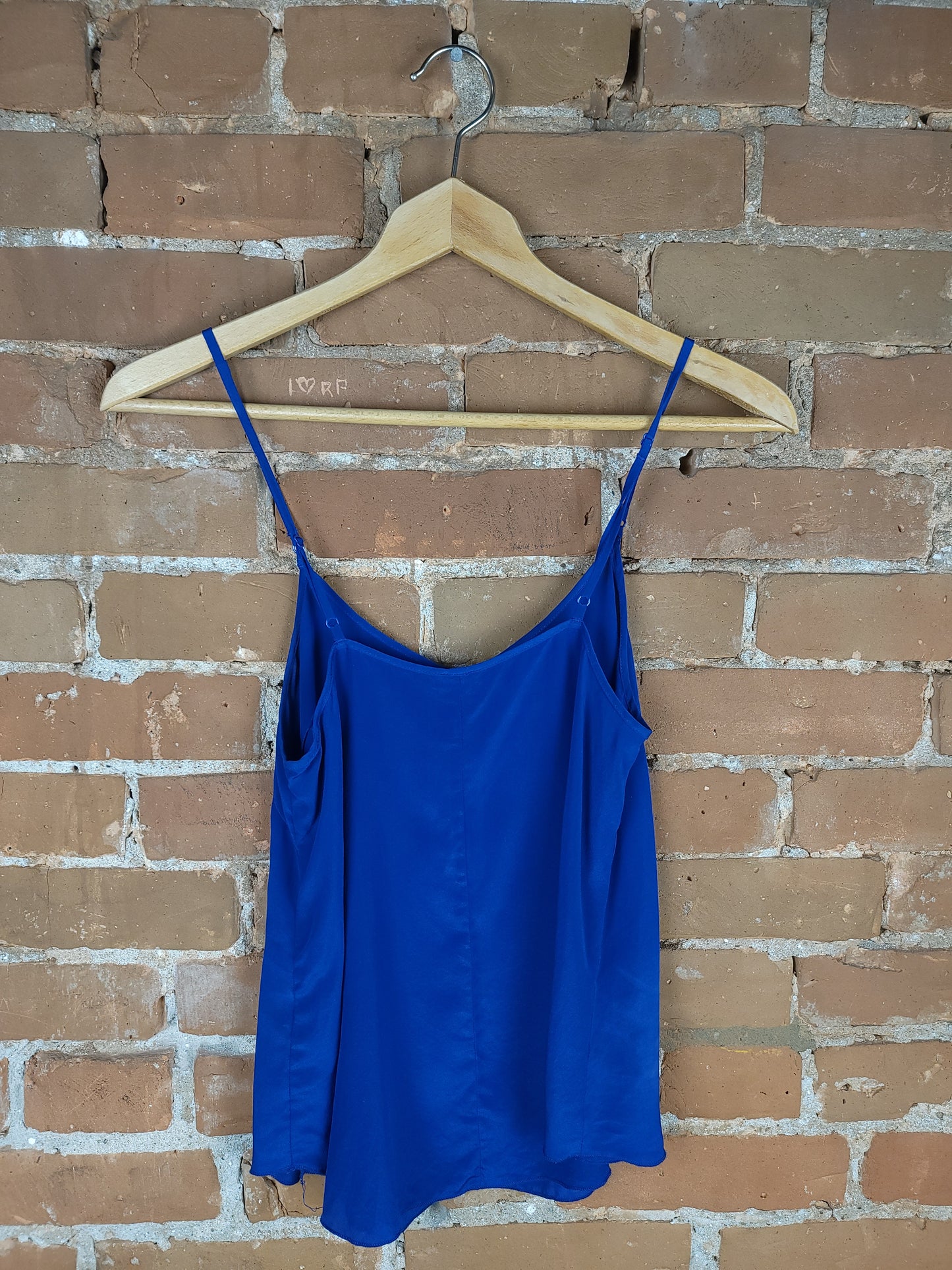 Aritzia Wilfred Blue 100% Silk Tank Top