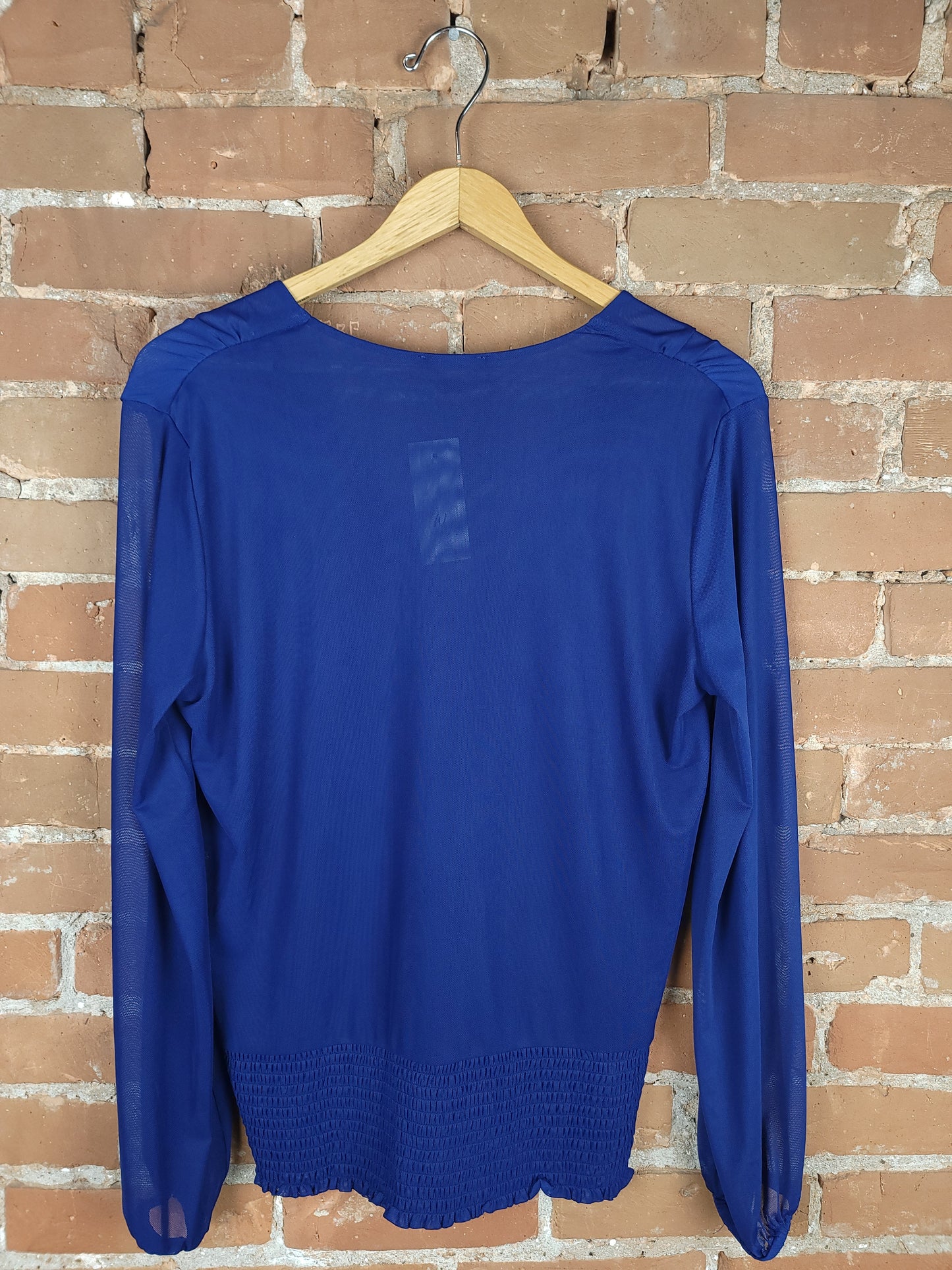 Le Chateau Mesh Blue Long Sleeve