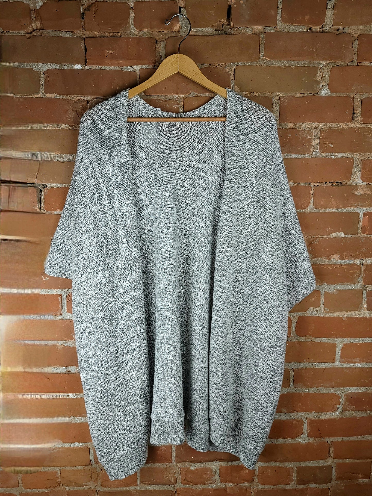 Aritzia Community Grey Knit Cardigan Sweater