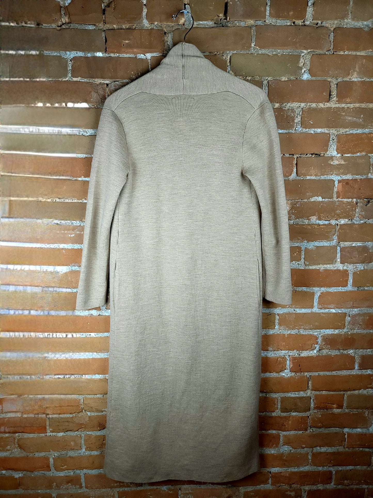 Babaton Merino Wool Tan Cardigan
