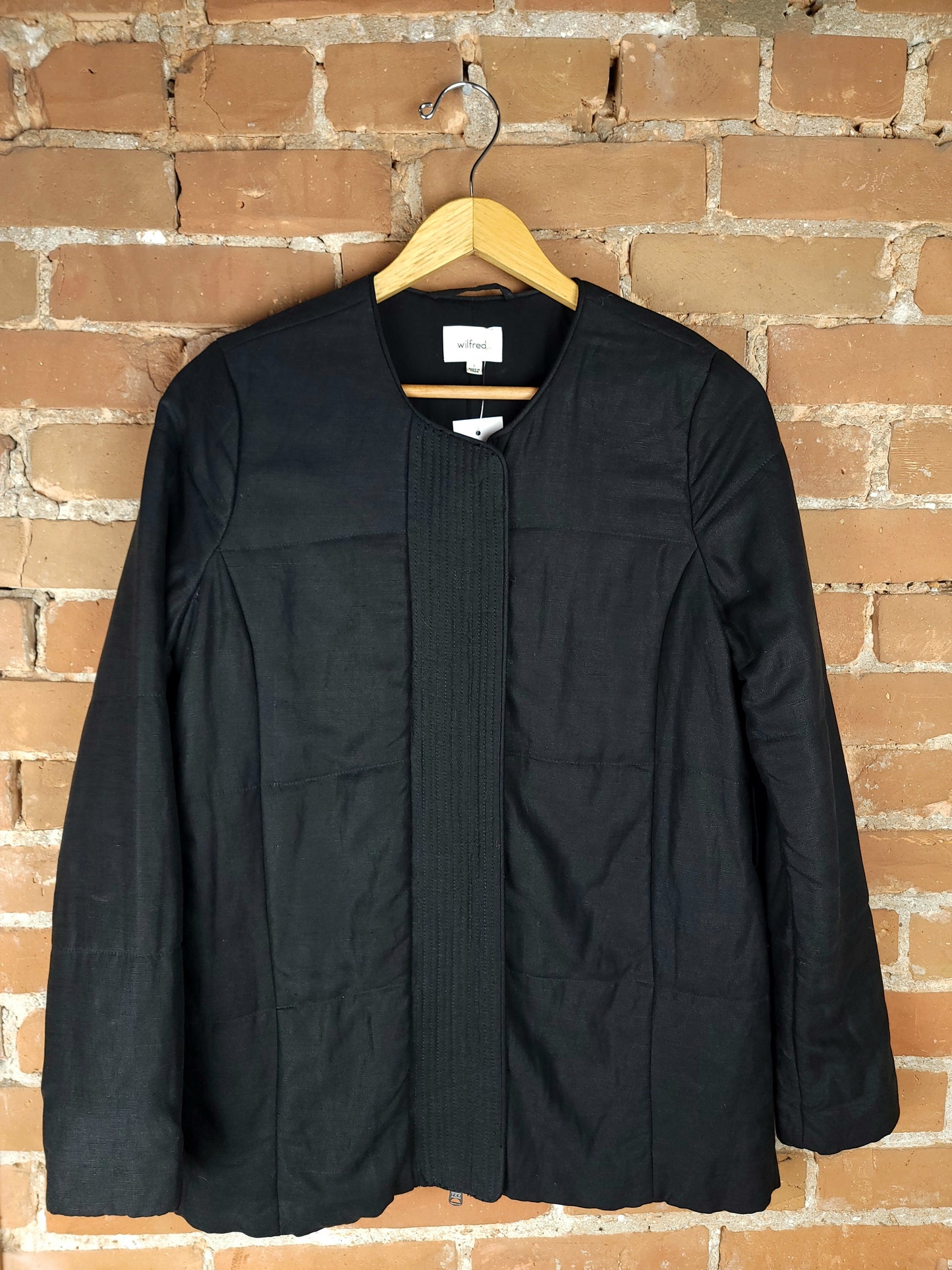 Aritzia Wilfred Black Zip-Jacket