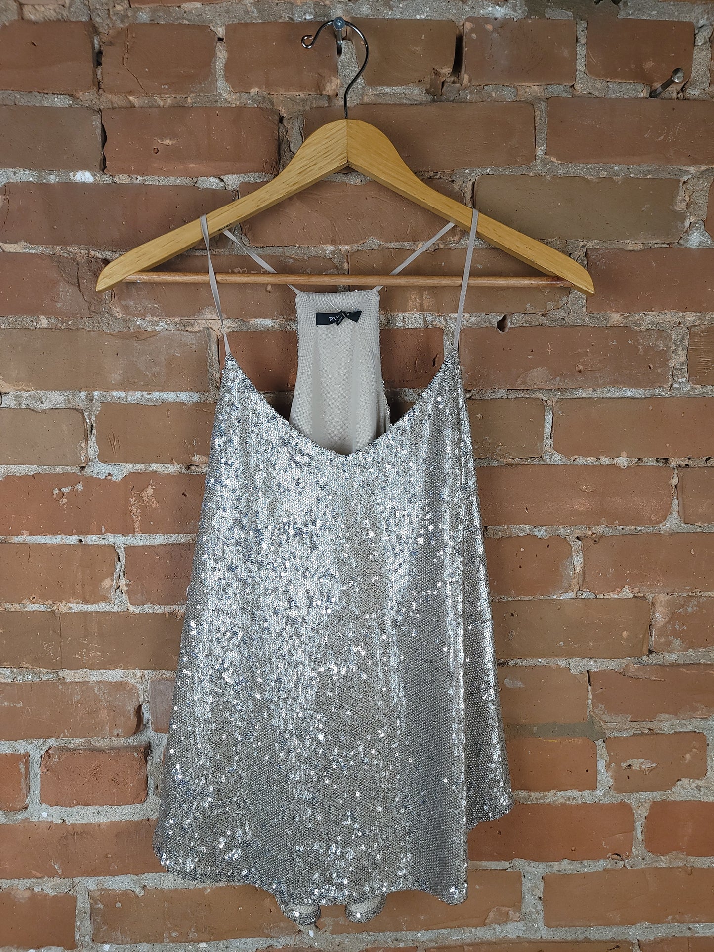 RW&CO Silver Sequin Tank