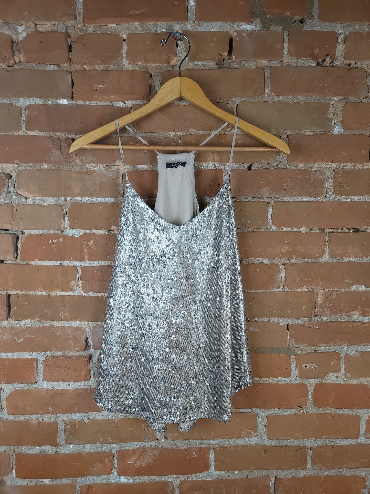 RW&CO Silver Sequin Tank