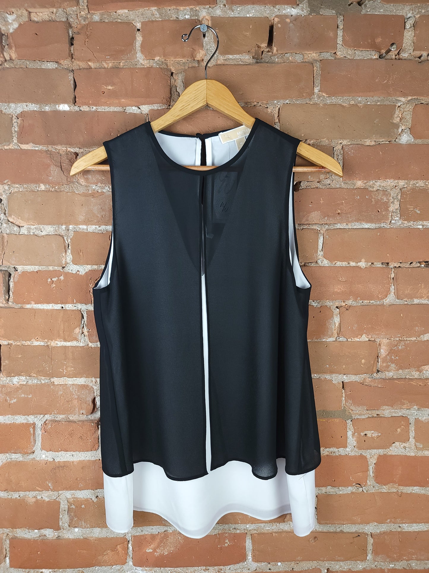 Michael Kors White & Black Tank