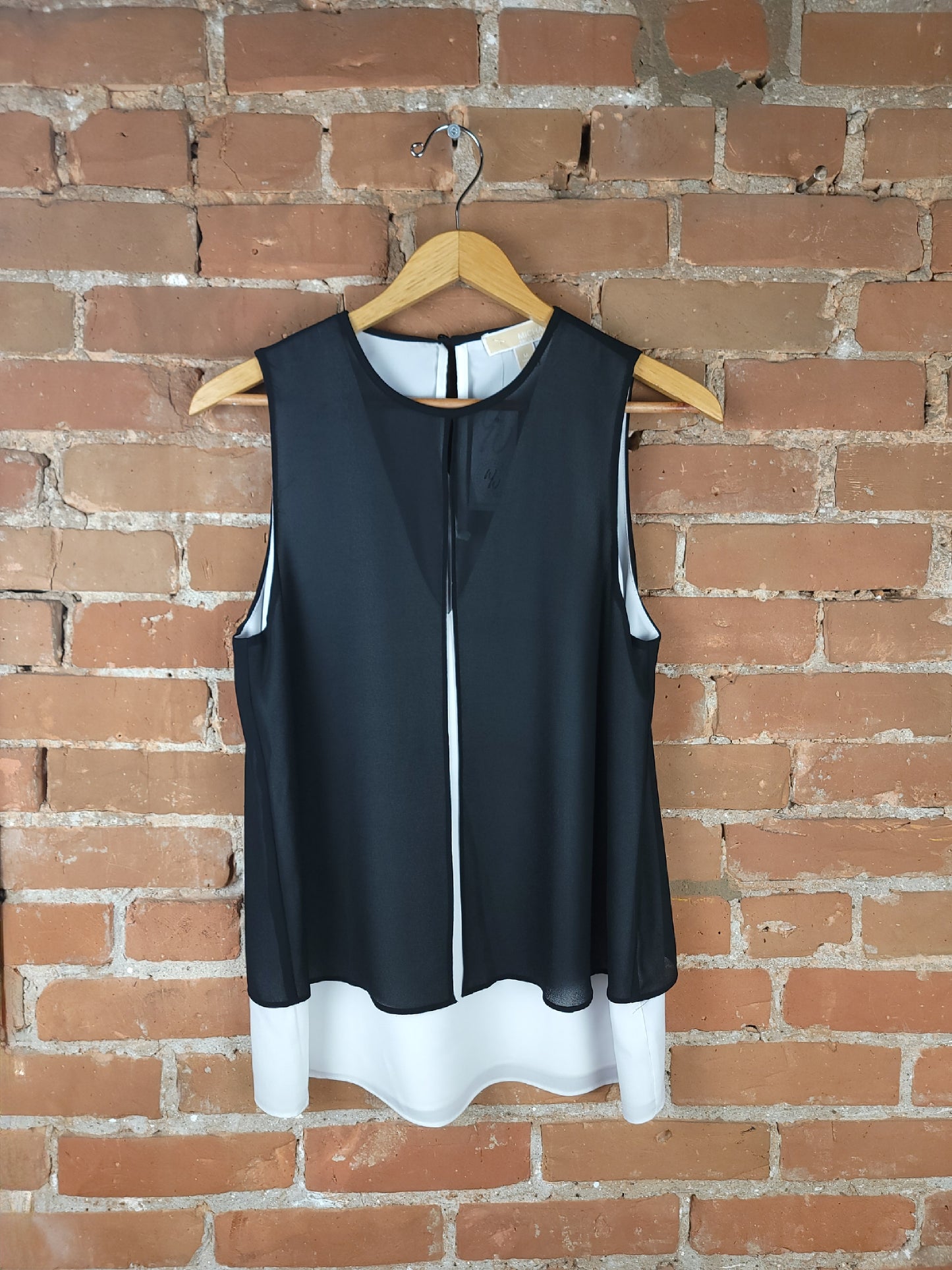 Michael Kors White & Black Tank