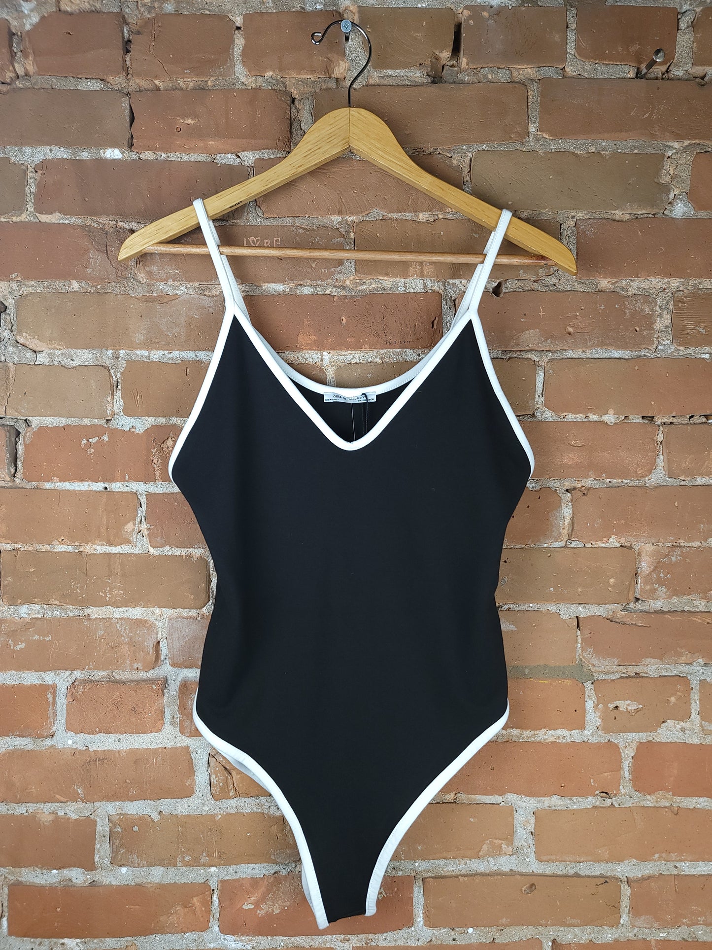 Zara Black and White Bodysuit