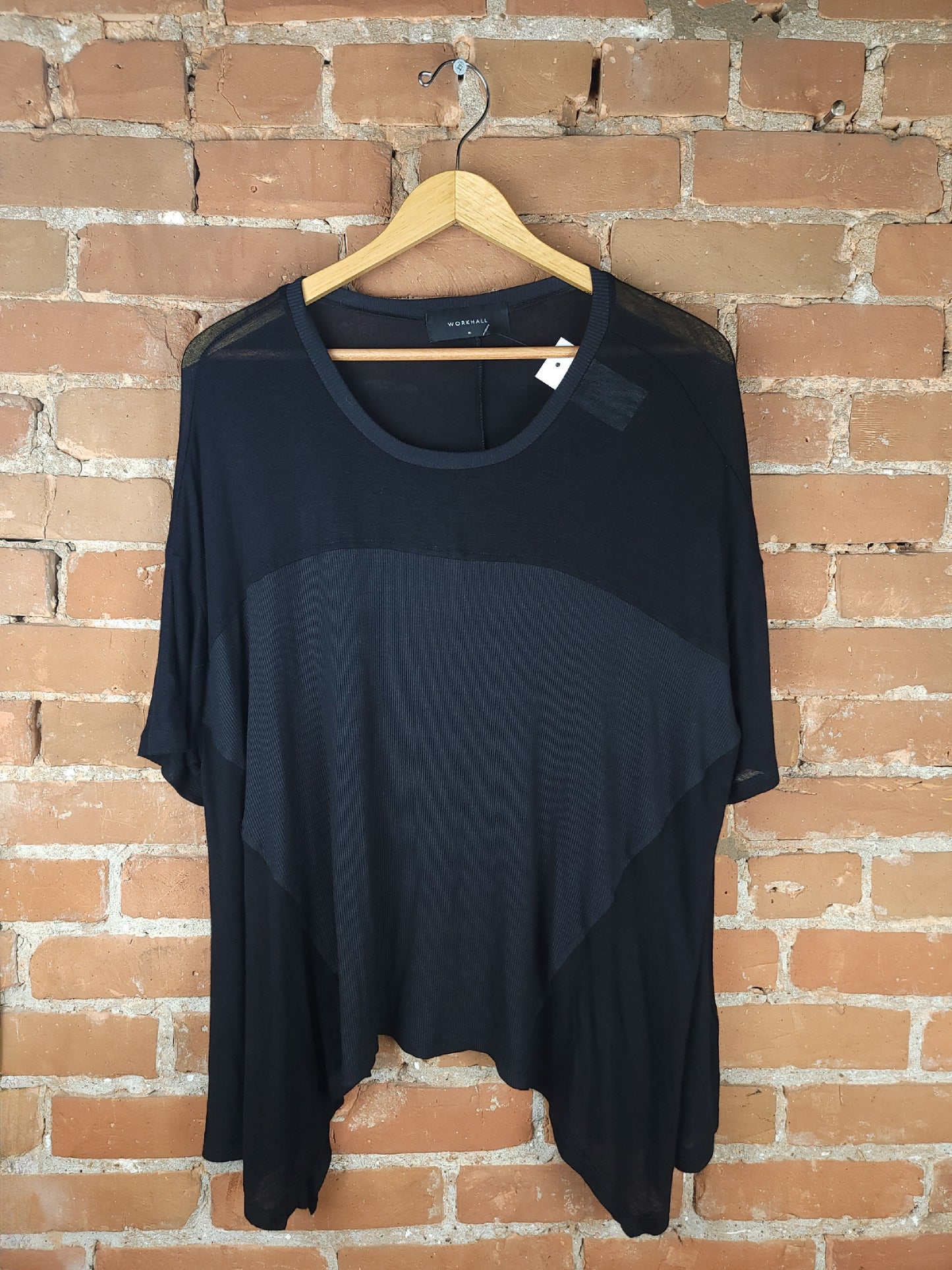 WorkHall Black Oversized Shirt