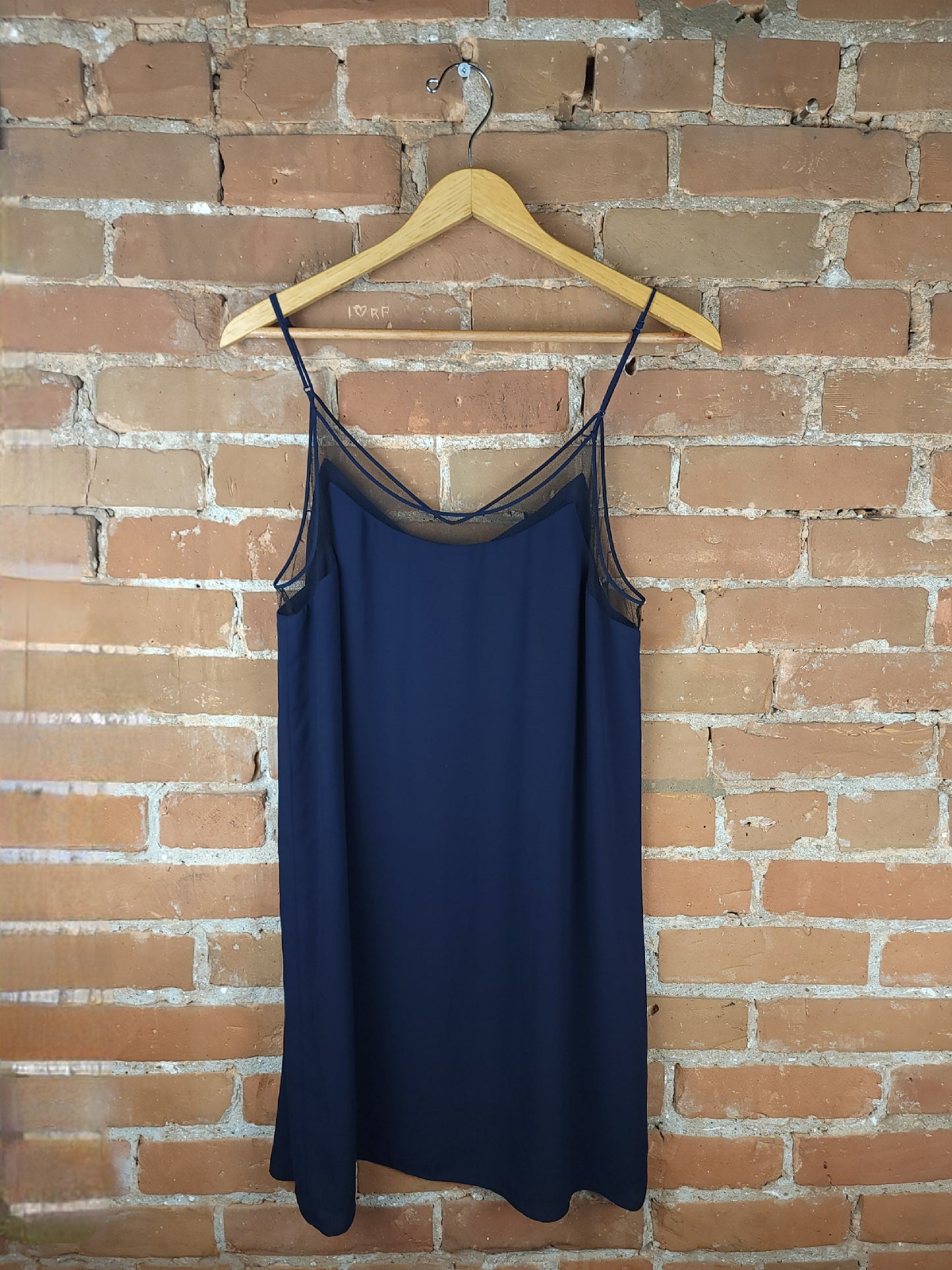 Aritzia Babaton Blue Silk-Like Slip Dress