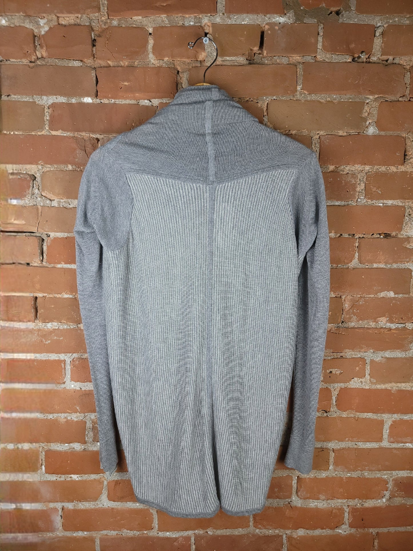 Lululemon Grey Pullover Wrap Knit Sweater