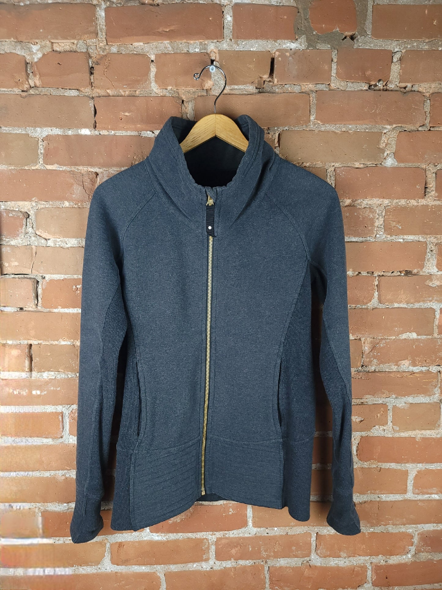 Charcoal Grey Lululemon Zip Coat