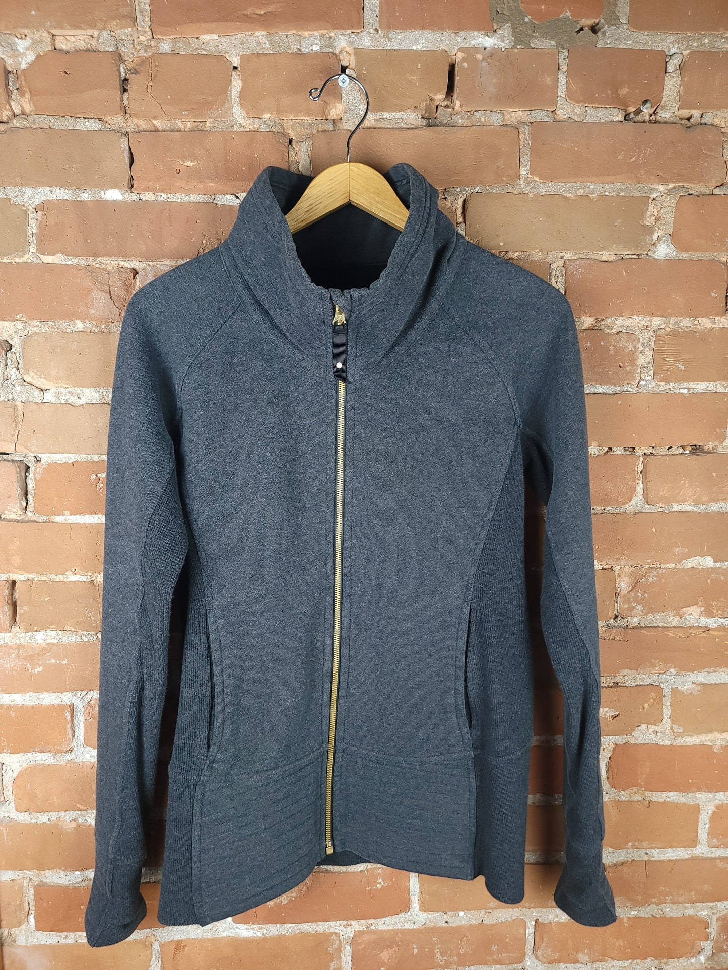 Charcoal Grey Lululemon Zip Coat