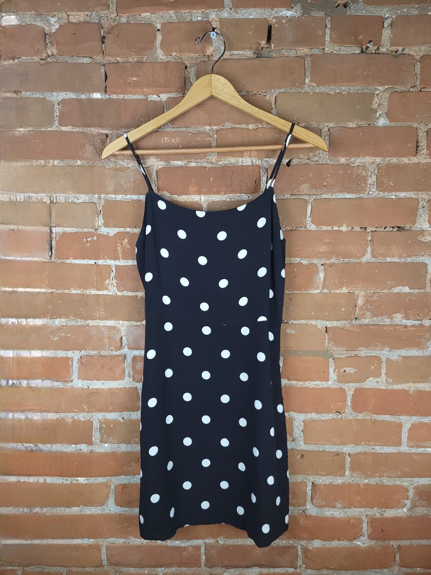 Aritzia Wilfred Black & White Polka Dot Dress