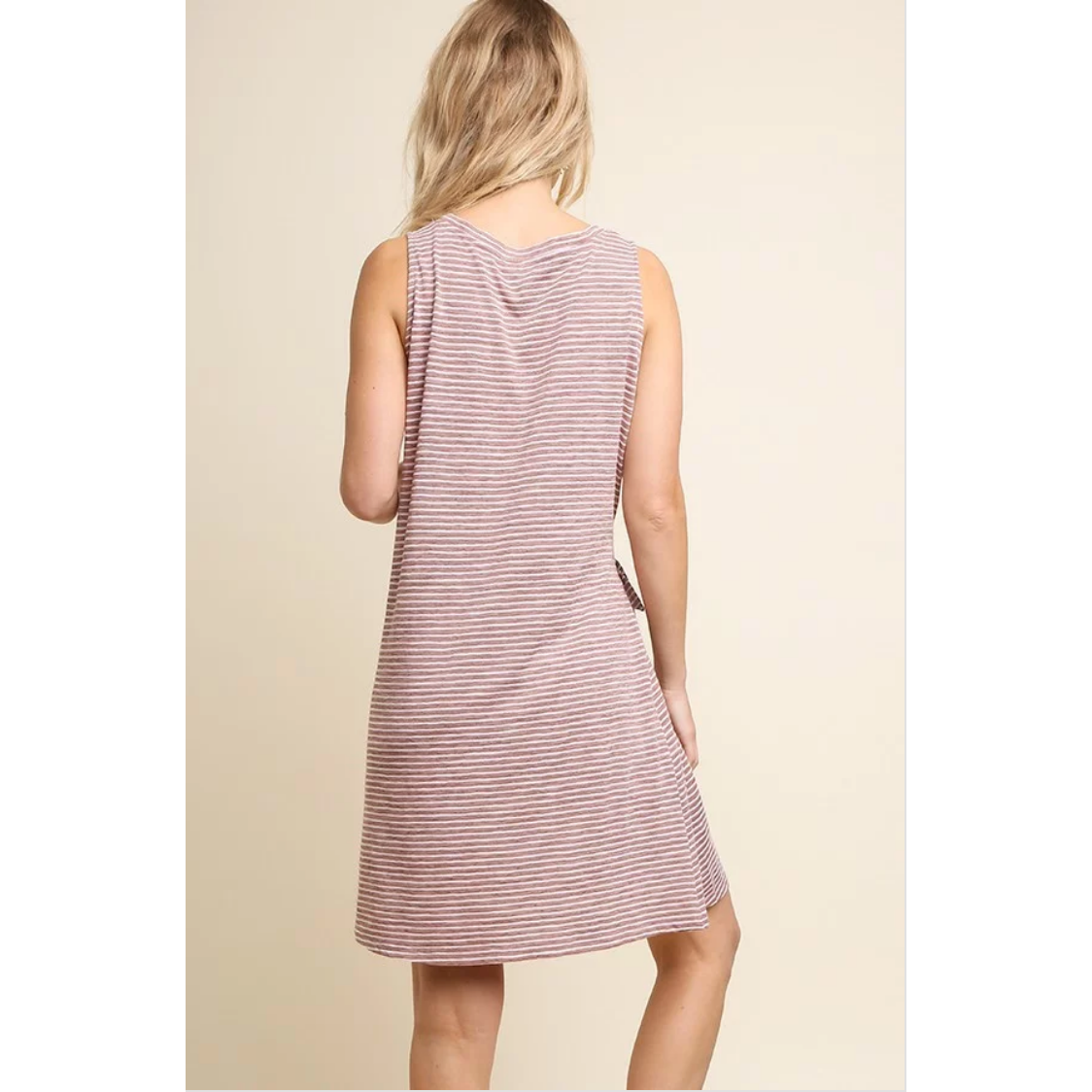 Dress Tan White