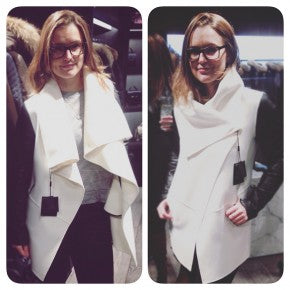Coat Mackage Fabric /Leather
