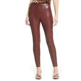 Bebe Red Leather Pant